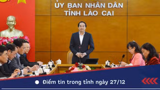 Điểm những tin tức nổi bật trong tỉnh ngày 27/12
