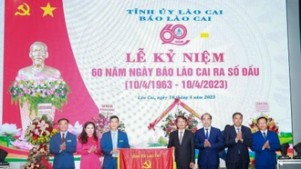 Báo Lào Cai long trọng kỷ niệm 60 năm ngày ra số đầu 