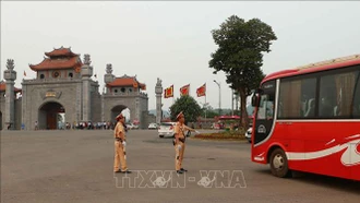 Phú Thọ: Phân luồng giao thông phục vụ Giỗ Tổ Hùng Vương