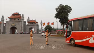 Phú Thọ: Phân luồng giao thông phục vụ Giỗ Tổ Hùng Vương
