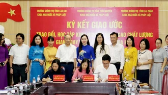 Ký giao ước trao đổi, học tập kinh nghiệm nâng cao chất lượng giảng dạy và nghiên cứu khoa học