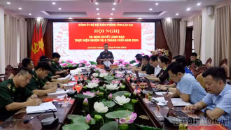 Đảng ủy Bộ đội Biên phòng tỉnh ra Nghị quyết lãnh đạo thực hiện nhiệm vụ 6 tháng cuối năm