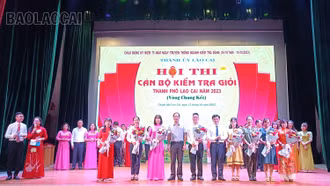 Chung kết Hội thi cán bộ kiểm tra giỏi thành phố Lào Cai năm 2023
