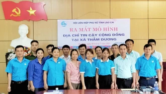 Ra mắt mô hình “Địa chỉ tin cậy tại cộng đồng” xã Thẳm Dương