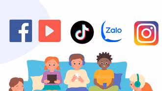 Trẻ em sử dụng mạng xã hội - lợi ích và rủi ro