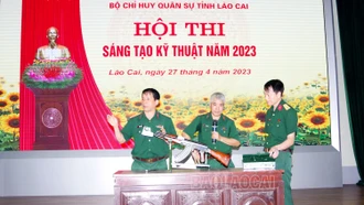 Bộ CHQS tỉnh tổ chức Hội thi sáng tạo kỹ thuật năm 2023