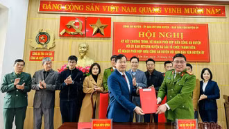 Văn Bàn: Ký kết phối hợp đẩy mạnh phong trào toàn dân bảo vệ an ninh Tổ quốc trong tình hình mới