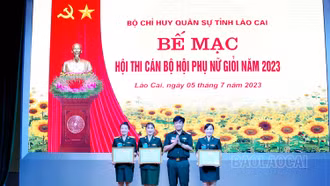 Bộ Chỉ huy Quân sự tỉnh tổ chức bế mạc Hội thi cán bộ Hội Phụ nữ giỏi năm 2023