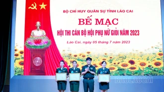 Bộ Chỉ huy Quân sự tỉnh tổ chức bế mạc Hội thi cán bộ Hội Phụ nữ giỏi năm 2023