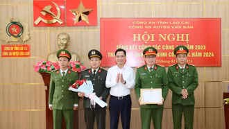 Công an huyện Văn Bàn triển khai nhiệm vụ năm 2024