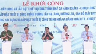 Thủ tướng Phạm Minh Chính dự Lễ khởi công Nhà ga hành khách Cảng hàng không quốc tế Long Thành và Tân Sơn Nhất