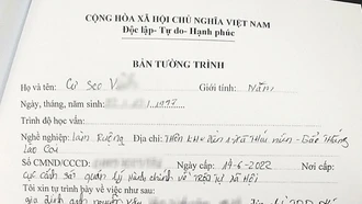 Thị trấn Phố Lu xử phạt vi phạm hành chính một người dân đốt nương khi đang có cảnh báo cháy rừng