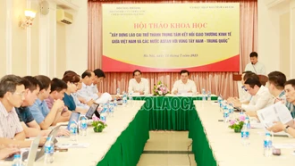 Hội thảo khoa học “Xây dựng Lào Cai trở thành trung tâm kết nối giao thương kinh tế giữa Việt Nam và các nước ASEAN với vùng Tây Nam – Trung Quốc”