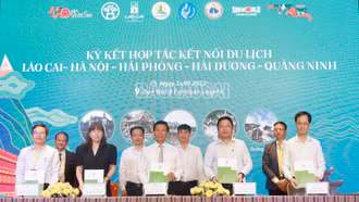 Ký kết hợp tác kết nối du lịch Lào Cai – Hà Nội - Hải Phòng - Hải Dương - Quảng Ninh