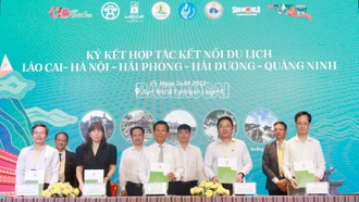 Ký kết hợp tác kết nối du lịch Lào Cai – Hà Nội - Hải Phòng - Hải Dương - Quảng Ninh