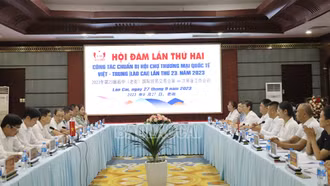 Hội đàm lần thứ 2 về công tác chuẩn bị Hội chợ thương mại quốc tế Việt - Trung (Lào Cai) năm 2023