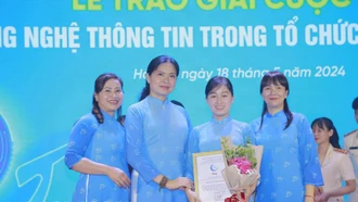 Lào Cai có 1 sản phẩm đoạt giải chuyên đề Cuộc thi "Ứng dụng công nghệ thông tin trong tổ chức sinh hoạt hội"