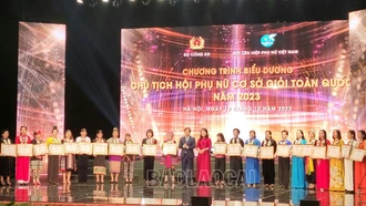 Lào Cai có 4 cá nhân được vinh danh tại Chương trình biểu dương chủ tịch hội phụ nữ cơ sở giỏi toàn quốc năm 2023