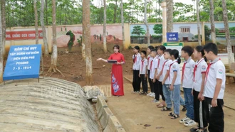 Mô hình Chiến dịch Điện Biên Phủ - công trình lịch sử ý nghĩa trong các nhà trường