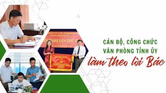 Cán bộ, công chức Văn phòng Tỉnh ủy làm theo lời Bác