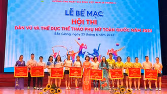Lào Cai tham gia chung kết Hội thi dân vũ và thể dục, thể thao phụ nữ toàn quốc năm 2023