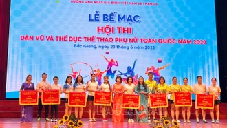 Lào Cai tham gia chung kết Hội thi dân vũ và thể dục, thể thao phụ nữ toàn quốc năm 2023