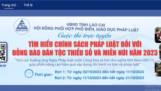 Phát động Cuộc thi trực tuyến “Tìm hiểu chính sách, pháp luật đối với đồng bào dân tộc thiểu số và miền núi” đợt 1 năm 2023