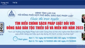 Phát động Cuộc thi trực tuyến “Tìm hiểu chính sách, pháp luật đối với đồng bào dân tộc thiểu số và miền núi” đợt 1 năm 2023