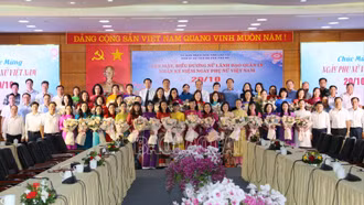 Gặp mặt, biểu dương nữ lãnh đạo quản lý nhân kỷ niệm Ngày Phụ nữ Việt Nam (20/10)