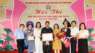 Lào Cai đoạt giải Khuyến khích Hội thi hòa giải viên giỏi toàn quốc năm 2023 khu vực miền Bắc 