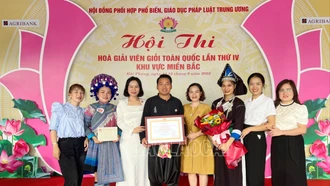 Lào Cai đoạt giải Khuyến khích Hội thi hòa giải viên giỏi toàn quốc năm 2023 khu vực miền Bắc 