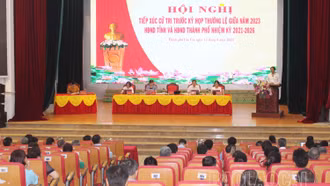 Đại biểu HĐND 2 cấp tiếp xúc cử tri tại thành phố Lào Cai