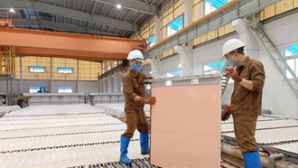 Chi nhánh Luyện đồng Lào Cai sản xuất hơn 10 nghìn tấn đồng tấm cathode