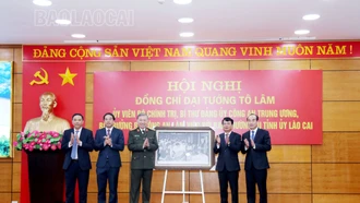 Đại tướng Tô Lâm, Bộ trưởng Bộ Công an làm việc với Ban Thường vụ Tỉnh ủy Lào Cai