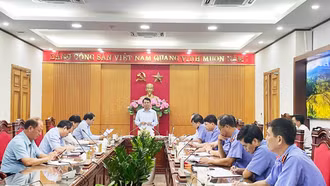 Thường trực Tỉnh ủy làm việc với Ban Cán sự Đảng Viện kiểm sát nhân dân tỉnh về báo cáo giữa nhiệm kỳ