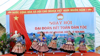 Bảo Yên tổ chức Ngày hội đại đoàn kết điểm cấp huyện