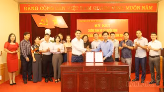 Báo Lào Cai và Huyện ủy Bảo Thắng ký kết chương trình hợp tác truyền thông giai đoạn 2024 - 2025