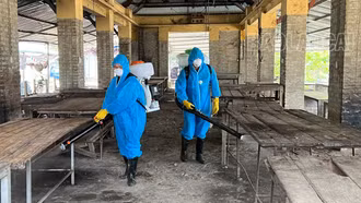 Si Ma Cai phát động Tháng tổng vệ sinh, khử trùng, tiêu độc môi trường