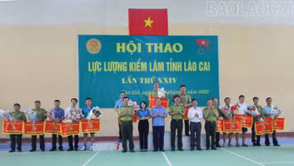 Gần 150 vận động viên tham gia Hội thao lực lượng Kiểm lâm tỉnh Lào Cai lần thứ XXIV