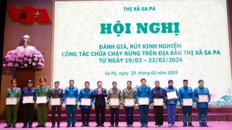 Đánh giá công tác chữa cháy rừng trên địa bàn thị xã Sa Pa từ ngày 19/2 đến 23/2/2024