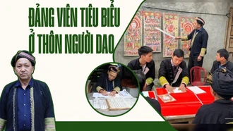 Đảng viên tiêu biểu ở thôn người Dao