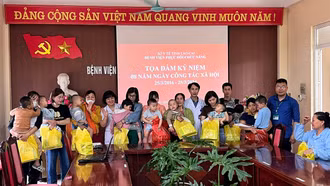 Bệnh viện Phục hồi chức năng tỉnh tổ chức nhiều hoạt động hưởng ứng ngày Công tác xã hội Việt Nam