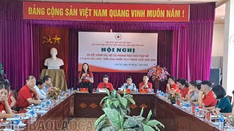 Hội Chữ thập đỏ các tỉnh miền núi, biên giới phía Bắc triển khai nhiệm vụ 6 tháng cuối năm