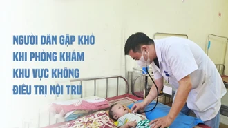 Người dân gặp khó khi phòng khám khu vực không điều trị nội trú