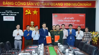 Hội Nông dân tỉnh và Viettel Lào Cai ký kết thoả thuận hợp tác về chuyển đổi số 