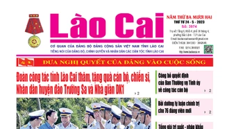 Báo Lào Cai thường kỳ số 3474 ra ngày 24/5/2023