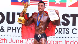 Tuyển thể hình Việt Nam giành 9 ngôi vô địch Đông Nam Á