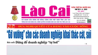 Báo Lào Cai Thường kỳ số 4007 ra ngày 9/8/2023