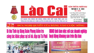 Báo Lào Cai Thường kỳ số 4008 ra ngày 11/8/2023