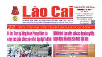 Báo Lào Cai Thường kỳ số 4008 ra ngày 11/8/2023